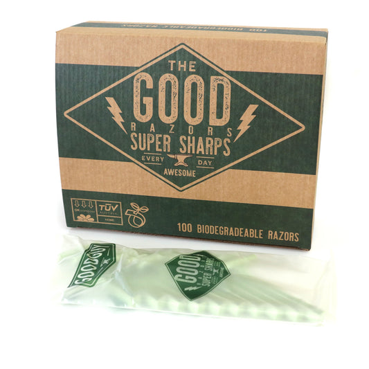The Good Biodegradable Razors- Super Sharps 100/box
